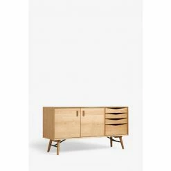 Scion Oak Nordic Oak Tall Sideboard With Drawers -Scion sales unnamed file 1002