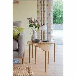 Scion Oak Nordic Set Of 2 Nest Of Tables