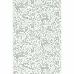 Scion Pewter Grey Kelda Wallpaper Wallpaper