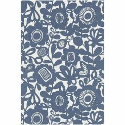 Scion Blue Kukkia Wallpaper Wallpaper