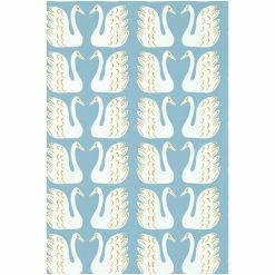 Scion Blue Swim Swam Swan Wallpaper