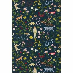 Scion Blue Garden Of Eden Wallpaper