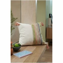 Green Scion Check Square Cushion