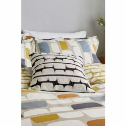 Scion Blue Cotton Kivi Square Cushion