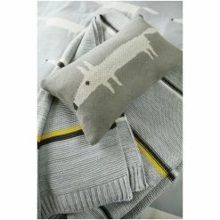 Scion Silver Mr Fox Cushion