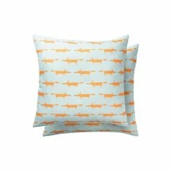 Scion Blue Mr Fox Indoor/Outdoor Cushion -Scion sales unnamed file 362