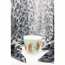 Scion Blue Lionel Leopard Mug