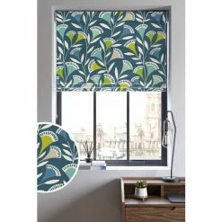 Scion Blue Noukku Made To Measure Roman Blind