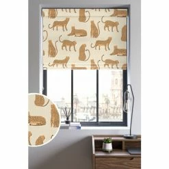 Scion Orange Lionel Made To Measure Roman Blind