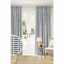 Scion Blue Shibori Made To Measure Curtains