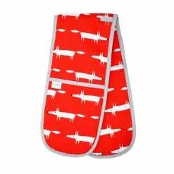 Scion Red Mr Fox Double Oven Glove