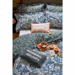 Scion Navy Blue Rumble In The Jungle Duvet Cover And Pillowcase Set