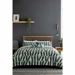 Scion Teal Blue Pedro Brushed Cotton Duvet Cover And Pillowcase Set -Scion sales unnamed file 833
