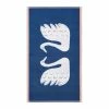 Scion Blue Swim Swam Swan Bath Mat