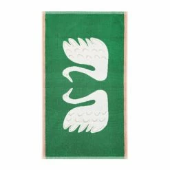 Scion Green Swim Swam Swan Bath Mat