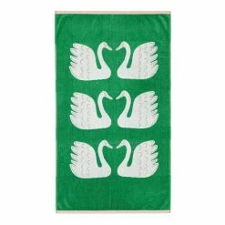 Scion Green Swim Swam Swan Towel 3 Scion Green Swim Swam Swan Towel -Scion sales unnamed file 863