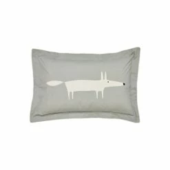 Scion Grey Mr Fox Cotton Oxford Pillowcase -Scion sales unnamed file 915