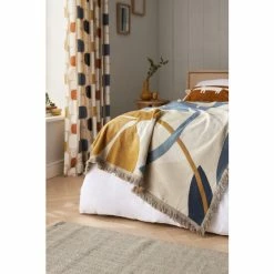 Scion Navy Blue Woven Baja Throw