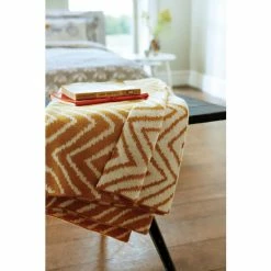 Scion Yellow Snow Drop Zig Zag Throw