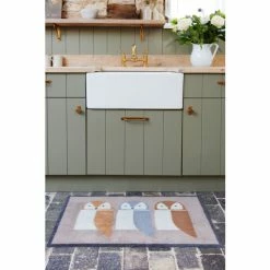 Scion Brown Barnie Owl Trio Doormat