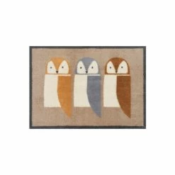 Scion Brown Barnie Owl Trio Doormat -Scion sales unnamed file 943