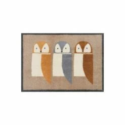 Scion Brown Barnie Owl Trio Doormat -Scion sales unnamed file 944